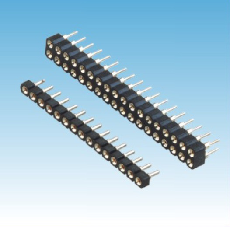 347. 產品名稱: 2.54mm 圓孔 單/雙/三排 180度